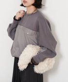 【ジェナ エスパス メルヴェイユ/Jena espace merveilleux】の【1枚で様になる/ラクチン綺麗】フハク切替ダンボールカットソー グレー|ID: prp329100004802042 ipo3291000000034840189