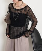 【ジェナ エスパス メルヴェイユ/Jena espace merveilleux】の【レイヤードで映える一枚】レースシアーカットソー ブラック|ID: prp329100004802045 ipo3291000000034840198