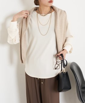 【ジェナ エスパス メルヴェイユ/Jena espace merveilleux】の【ヒップも隠れる/WEB限定】シルケットブラウス 人気、トレンドファッション・服の通販 founy(ファニー) ファッション Fashion レディースファッション Fashion for Women トップス・カットソー Cut & Sew Tops シャツ・ブラウス・オフィスカジュアル Elegant Blouses & Button-Ups カーディガン Cardigan, Knitwear シルケット Silket, Silky Cotton ジャケット Jacket, Outerwear スマート Smart, Elegant ベスト Vest, Waistcoat ロング Long, Long-Length 再入荷 Restock / Back in Stock おすすめ Recommended / Our Picks エレガント 上品 Elegant |ID:prp329100004802048