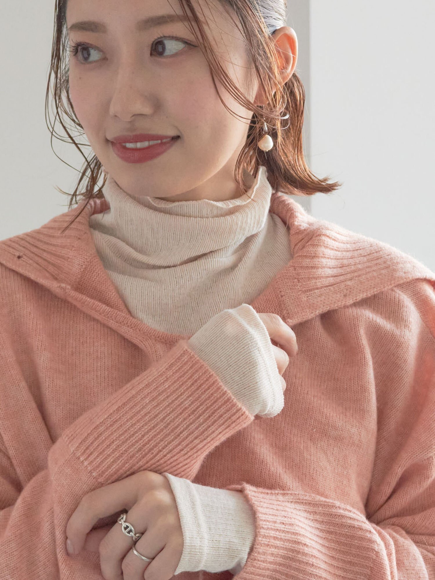 【テチチ/Te chichi】の【宮本茉由着用】カラータートルインナー インテリア・キッズ・メンズ・レディースファッション・服の通販 founy(ファニー) ファッションモデル・俳優・女優 Models 女性 Women 宮本茉由 MIyamoto Mayu ファッション Fashion レディースファッション Fashion for Women インナー Innerwear ストライプ Stripe, Striped Pattern タートル Turtleneck, Turtle Collar フィット Fit, Slim Fit ベーシック Basic, Essential ロング Long, Long-Length 無地 Plain, Solid Color ベージュ|ID: prp329100004802053 ipo3291000000034840241