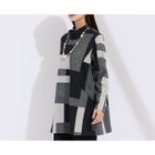 【リリアンビューティ/Liliane Burty】の【M~4L】両面起毛チェックTシャツ 人気、トレンドファッション・服の通販 founy(ファニー) ファッション Fashion レディースファッション Fashion for Women トップス・カットソー Cut & Sew Tops シャツ・ブラウス・オフィスカジュアル Elegant Blouses & Button-Ups ロングTシャツ・Tシャツ Longline T-Shirts & Tees インナー Innerwear ウォーム Warm Fabric ジャカード／ジャガード Jacquard, Woven Pattern チェック Check, Plaid, Tartan チュニック Tunic, Long Top 定番 Standard, Basic Item 人気 Popular, Best Seller 長袖 Long Sleeve, Full Sleeve ハイネック High Neck, Mock Neck ベーシック Basic, Essential ポケット Pocket, Pocket Detail ロング Long, Long-Length 冬 Winter / This Winter おすすめ Recommended / Our Picks thumbnail グレー|ID: prp329100004802058 ipo3291000000034840270