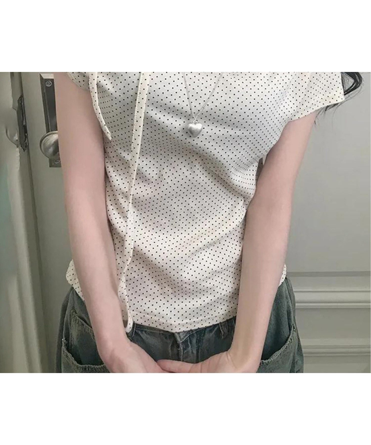 【チェルカ/CERCA】のNia/Nia(ニア)/ドット柄 半袖 ワンショルダーリボントップス 人気、トレンドファッション・服の通販 founy(ファニー) ファッション Fashion レディースファッション Fashion for Women トップス・カットソー Cut & Sew Tops ガーリー Girly, Feminine Style ショルダー Shoulder, Shoulder Strap ダメージ Distressed, Destroyed デニム Denim, Jeans Material ドット Polka Dot, Dot Pattern バルーン Balloon, Balloon Silhouette ボトム Bottoms, Lower Wear 半袖 Short Sleeve, Half Sleeve リボン Ribbon, Bow レース Lace, Lace Fabric ワイド Wide, Wide Fit ワンショル One Shoulder, Asymmetrical 再入荷 Restock / Back in Stock おすすめ Recommended / Our Picks other-1|ID: prp329100004802060 ipo3291000000034840281