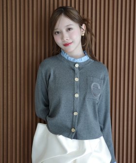 【エイミーイストワール/eimy istoire】のAttached collar ニットカーディガン 人気、トレンドファッション・服の通販 founy(ファニー) ファッション Fashion レディースファッション Fashion for Women トップス・カットソー Cut & Sew Tops ニット Knit Tops & Sweaters カーディガン・羽織り Layered Style Cardigans カーディガン Cardigan, Knitwear クラシカル Classical, Vintage-Inspired コンパクト Compact, Small Size ダウン Down, Puffer デニム Denim, Jeans Material バランス Balance, Style Balance フェミニン Feminine, Girly フロント Front, Front Design ボトム Bottoms, Lower Wear ポケット Pocket, Pocket Detail ロング Long, Long-Length 再入荷 Restock / Back in Stock おすすめ Recommended / Our Picks エレガント 上品 Elegant |ID:prp329100004802071