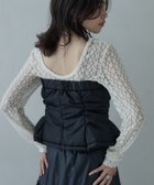 【インディヴィ/INDIVI】のバックカットアウトレースカットソー オフホワイト|ID: prp329100004802076 ipo3291000000034840464