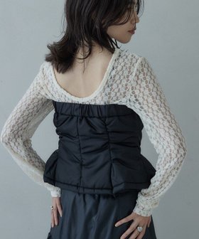 【インディヴィ/INDIVI】のバックカットアウトレースカットソー 人気、トレンドファッション・服の通販 founy(ファニー) ファッション Fashion レディースファッション Fashion for Women トップス・カットソー Cut & Sew Tops カットソー・ベーシックTシャツ Cut-and-Sewn Tops / Stretch Tees & Basics シンプル Simple, Minimal ラウンド Round, Round Neck レース Lace, Lace Fabric |ID:prp329100004802076