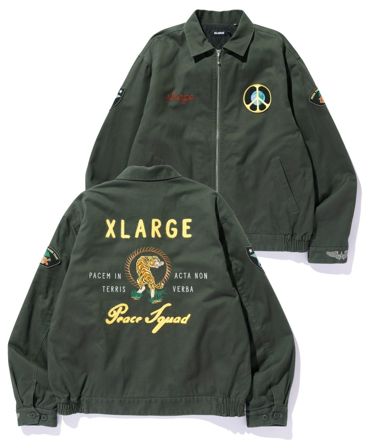 【エクストララージ/XLARGE】のPEACE SQUAD VIETNAM JACKET 【XLARGE】 インテリア・キッズ・メンズ・レディースファッション・服の通販 founy(ファニー) ファッション Fashion レディースファッション Fashion for Women アウター Coat / Outerwear Collection レディースジャケット・軽アウター Jackets おすすめ Recommended / Our Picks グラフィック Graphic, Graphic Design ジャケット Jacket, Outerwear フロント Front, Front Design ベーシック Basic, Essential 防寒 Cold Protection, Winter-Ready DkGREEN|ID: prp329100004802093 ipo3291000000034840586