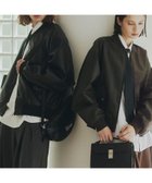 【ティーケー タケオキクチ/tk TAKEO KIKUCHI】のシンセティックレザー MA-1 人気、トレンドファッション・服の通販 founy(ファニー) ファッション Fashion レディースファッション Fashion for Women アウター Coat / Outerwear Collection MA-1ジャケット MA-1 Bomber Jackets / Flight Jackets ヴィンテージ Vintage Style コンパクト Compact, Small Size スマート Smart, Elegant トレンド Trend, Trending Now ドロップ Drop Shoulder, Dropped Style ポケット Pocket, Pocket Detail リアル Real, Realistic 再入荷 Restock / Back in Stock thumbnail ブラック|ID: prp329100004802156 ipo3291000000034840906