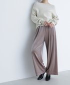 【ナチュラル ビューティー ベーシック/NATURAL BEAUTY BASIC】のベロアイージーパンツ 人気、トレンドファッション・服の通販 founy(ファニー) ファッション Fashion レディースファッション Fashion for Women パンツ Pants & Trousers なめらか Smooth, Silky Texture ストレート Straight, Straight Cut ベロア Velour, Soft Velvet リラックス Relax, Relaxed Fit エレガント 上品 Elegant thumbnail グレージュ3|ID: prp329100004802159 ipo3291000000034840930