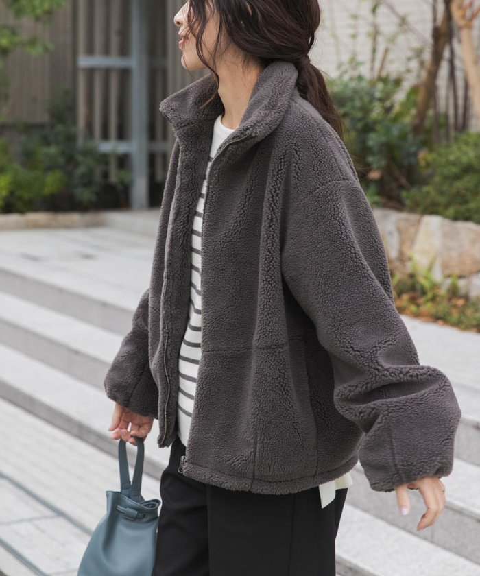 【アーバンリサーチ ドアーズ/URBAN RESEARCH DOORS】のZIPボアブルゾン インテリア・キッズ・メンズ・レディースファッション・服の通販 founy(ファニー) https://founy.com/ ファッション Fashion レディースファッション Fashion for Women アウター Coat / Outerwear Collection ブルゾンジャケット・スポーティアウター Blouson Jackets シンプル Simple, Minimal スタンド Stand Collar, Upright Stand ブルゾン Blouson, Bomber Jacket ポケット Pocket, Pocket Detail リラックス Relax, Relaxed Fit 冬 Winter / This Winter A/W・秋冬 Autumn/Winter エレガント 上品 Elegant 2025年 2025 2025-2026秋冬・A/W Autumn/Winter 2025–26 AW25–26 |ID: prp329100004802195 ipo3291000000035008700