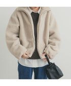 【アーバンリサーチ ドアーズ/URBAN RESEARCH DOORS】のZIPボアブルゾン オフホワイト|ID: prp329100004802195 ipo3291000000035008704