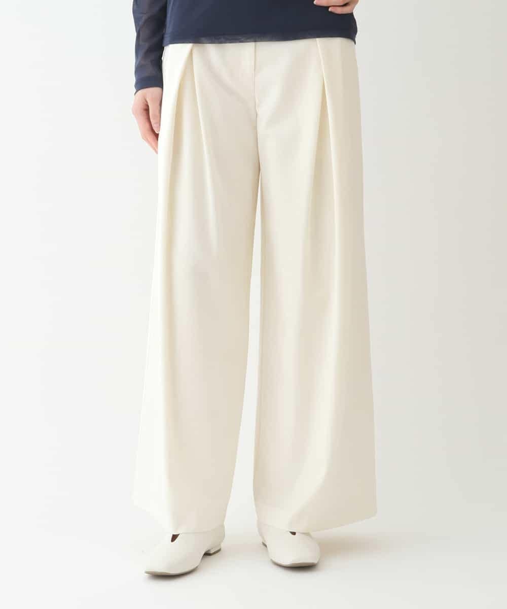 【ヒロコビス/HIROKO BIS】の【洗える】フロントタックフレアワイドパンツ 人気、トレンドファッション・服の通販 founy(ファニー) ファッション Fashion レディースファッション Fashion for Women パンツ Pants & Trousers おすすめ Recommended / Our Picks ウォーム Warm Fabric エレガント 上品 Elegant フォルム Silhouette, Form フレア Flare, Flared フロント Front, Front Design 今季 This Season, Current Season 冬 Winter / This Winter 洗える Machine Washable other-1|ID: prp329100004802210 ipo3291000000034841253