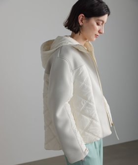 【バブ ブージュルード/Bab Bou Jeloud】のドッキングフーディブルゾン 人気、トレンドファッション・服の通販 founy(ファニー) ファッション Fashion レディースファッション Fashion for Women アウター Coat / Outerwear Collection ブルゾンジャケット・スポーティアウター Blouson Jackets キルティング Quilted, Quilting エレガント 上品 Elegant 再入荷 Restock / Back in Stock 冬 Winter / This Winter 切替 Switching, Contrast Panel |ID:prp329100004802252