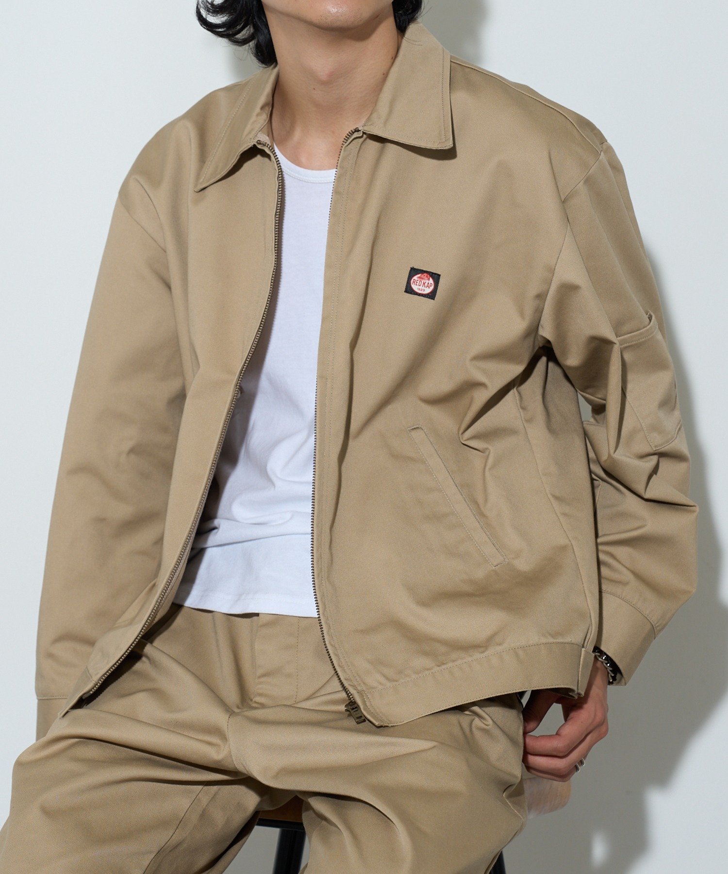 【セットアップセブン/SETUP7】のRED KAP/TWILL ZIP WORK JACKET インテリア・キッズ・メンズ・レディースファッション・服の通販 founy(ファニー) ファッション Fashion レディースファッション Fashion for Women アウター Coat / Outerwear Collection レディースジャケット・軽アウター Jackets カットソー Cut and Sewn Top カーゴパンツ Cargo Pants, Utility Pants キャップ Cap, Baseball Cap クラシック Classic, Timeless Style シンプル Simple, Minimal スニーカー Sneakers, Trainers スペシャル Special, Limited Edition ツイル Twist, Twisted Detail デニム Denim, Jeans Material バランス Balance, Style Balance ワイド Wide, Wide Fit ワーク Workwear, Utility Style 再入荷 Restock / Back in Stock BGE|ID: prp329100004802261 ipo3291000000034841594