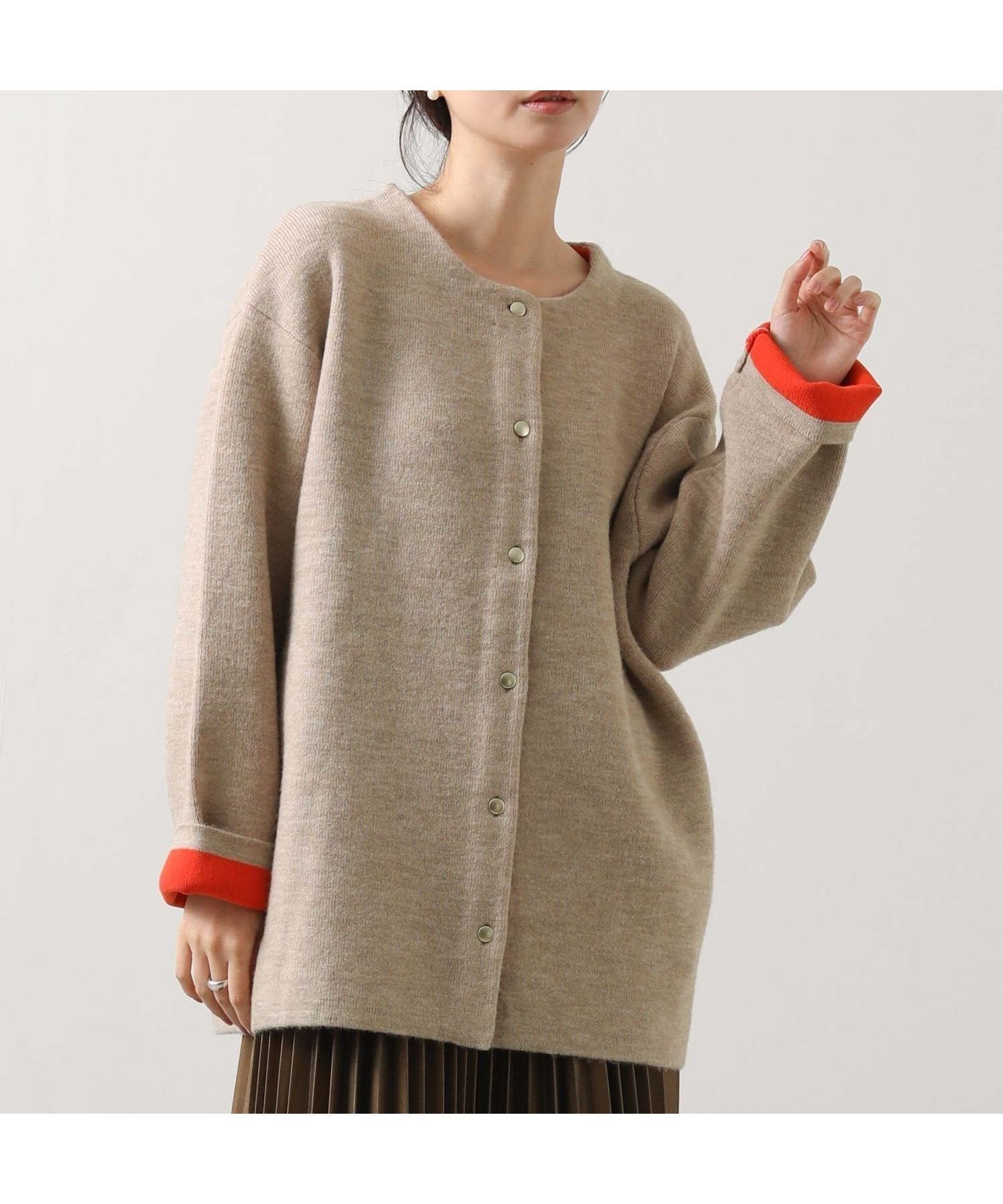 【グレディブリリアン/Gready Brilliant】のGready Brilliant/2_ダブルフェイスKTコート インテリア・キッズ・メンズ・レディースファッション・服の通販 founy(ファニー) ファッション Fashion レディースファッション Fashion for Women アウター Coat / Outerwear Collection コート・ロングコート・ピーコート Long Coats, Peacoats & More カーディガン Cardigan, Knitwear ダブル Double, Double-Breasted フェイス Face, Facial Design TBEI|ID: prp329100004802280 ipo3291000000034841717