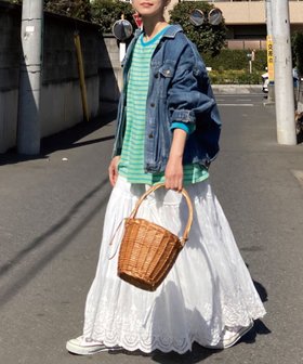 【コーナーズ/CORNERS】の【CORNERS by KR】 コットンレーススカート 人気、トレンドファッション・服の通販 founy(ファニー) ファッション Fashion レディースファッション Fashion for Women スカート Skirts おすすめ Recommended / Our Picks フリル Frill, Ruffle レース Lace, Lace Fabric ロング Long, Long-Length |ID:prp329100004802284
