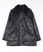 【セットアップセブン/SETUP7】のMAISON BREEZE reveur/リバーシブルFムートンコート trc 人気、トレンドファッション・服の通販 founy(ファニー) ファッション Fashion レディースファッション Fashion for Women アウター Coat / Outerwear Collection コート・ロングコート・ピーコート Long Coats, Peacoats & More ヴィンテージ Vintage Style スタンド Stand Collar, Upright Stand デニム Denim, Jeans Material パッチ Patch, Appliqué フェイクムートン Faux Shearling, Faux Mouton ポケット Pocket, Pocket Detail 防寒 Cold Protection, Winter-Ready リバーシブル Reversible, Two-Sided A/W・秋冬 Autumn/Winter 再入荷 Restock / Back in Stock 2025年 2025 2025-2026秋冬・A/W Autumn/Winter 2025–26 AW25–26 thumbnail BLK|ID: prp329100004802296 ipo3291000000034841836