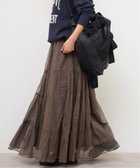【ジャーナルスタンダード レリューム/JOURNAL STANDARD relume】のシアーチェックティアードイージースカート 人気、トレンドファッション・服の通販 founy(ファニー) ファッション Fashion レディースファッション Fashion for Women スカート Skirts 2025年 2025 2025-2026秋冬・A/W Autumn/Winter 2025–26 AW25–26 ギャザー Gathered, Ruffled シアー Sheer, See-Through ジャケット Jacket, Outerwear タイツ Tights, Legwear チェック Check, Plaid, Tartan ティアードスカート Tiered Skirt, Flounced Skirt ワイド Wide, Wide Fit 冬 Winter / This Winter thumbnail ブラウン|ID: prp329100004802328 ipo3291000000034842034