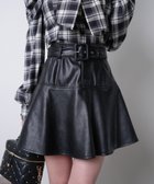 【リップサービス/LIP SERVICE】のLIP SERVICE/インナーショーパン付ベルトSETフレアスカート ブラック|ID: prp329100004802354 ipo3291000000034842260