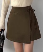 【ジュノア/JUNOAH】のcallautia ラップ風リボンミニスカート(インパン付き) 人気、トレンドファッション・服の通販 founy(ファニー) ファッション Fashion レディースファッション Fashion for Women スカート Skirts ミニスカート Mini Skirts ミニスカート Mini Skirt, Short Skirt ラップ Wrap, Wrap Design リボン Ribbon, Bow thumbnail ブラウン|ID: prp329100004802360 ipo3291000000034842319