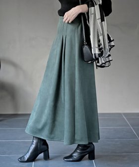 【アールピーエス/rps】のポンチスエードフレアースカート 人気、トレンドファッション・服の通販 founy(ファニー) ファッション Fashion レディースファッション Fashion for Women スカート Skirts ストレッチ Stretch, Stretchy Fabric ドレープ Drape, Draping Fabric フレア Flare, Flared ポケット Pocket, Pocket Detail ロング Long, Long-Length |ID:prp329100004802373