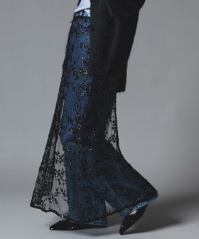 【フーク/W Huku】のフラワースパンコールラップスカート 人気、トレンドファッション・服の通販 founy(ファニー) ファッション Fashion レディースファッション Fashion for Women スカート Skirts 2025年 2025 2025-2026秋冬・A/W Autumn/Winter 2025–26 AW25–26 おすすめ Recommended / Our Picks クール Cool, Chic シアー Sheer, See-Through スパンコール Sequins, Sequin Embellishment バランス Balance, Style Balance ポケット Pocket, Pocket Detail メッシュ Mesh, Net Fabric ラップ Wrap, Wrap Design A/W・秋冬 Autumn/Winter |ID:prp329100004802382