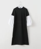 【イエナ/IENA】のMARILYN MOON/マリリンムーン 14G WOOL 2WAY SLEEVE OP ワンピース 4254-113 人気、トレンドファッション・服の通販 founy(ファニー) ファッション Fashion レディースファッション Fashion for Women ワンピース Dresses クラシカル Classical, Vintage-Inspired スリーブ Sleeve, Long Sleeve / Short Sleeve バルーン Balloon, Balloon Silhouette フェミニン Feminine, Girly フリル Frill, Ruffle thumbnail ブラック|ID: prp329100004802405 ipo3291000000034842674