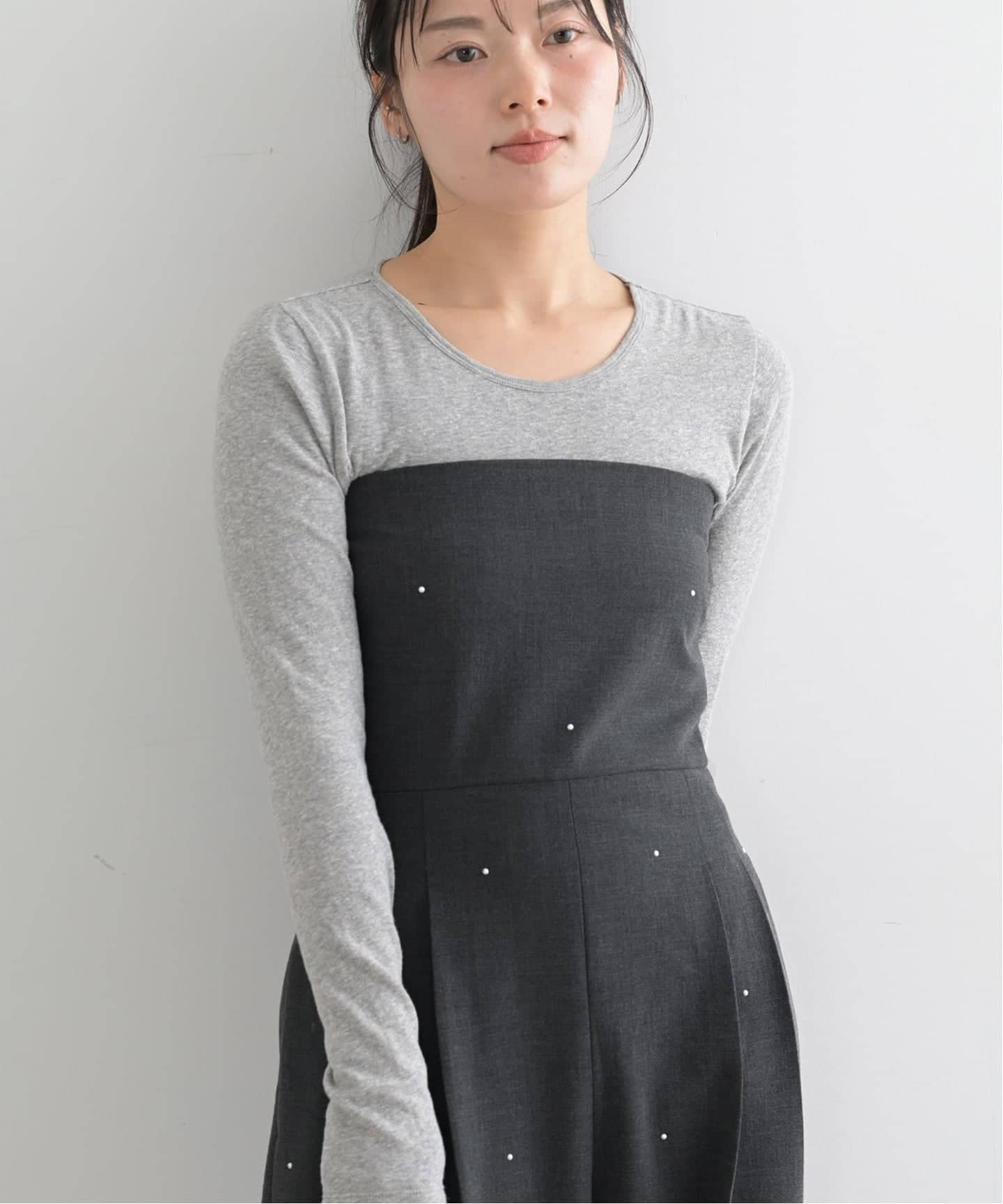 【ユーバイ スピック&スパン/U by Spick&Span】のベアオールインワン インテリア・キッズ・メンズ・レディースファッション・服の通販 founy(ファニー) ファッション Fashion レディースファッション Fashion for Women ワンピース Dresses オールインワン・ワンピース Dresses and Jumpsuits 2025年 2025 2025-2026秋冬・A/W Autumn/Winter 2025–26 AW25–26 コンパクト Compact, Small Size シンプル Simple, Minimal ジャケット Jacket, Outerwear タートル Turtleneck, Turtle Collar ドット Polka Dot, Dot Pattern バランス Balance, Style Balance パール Pearl, Pearl Accent ボトム Bottoms, Lower Wear グレー|ID: prp329100004802416 ipo3291000000034842719