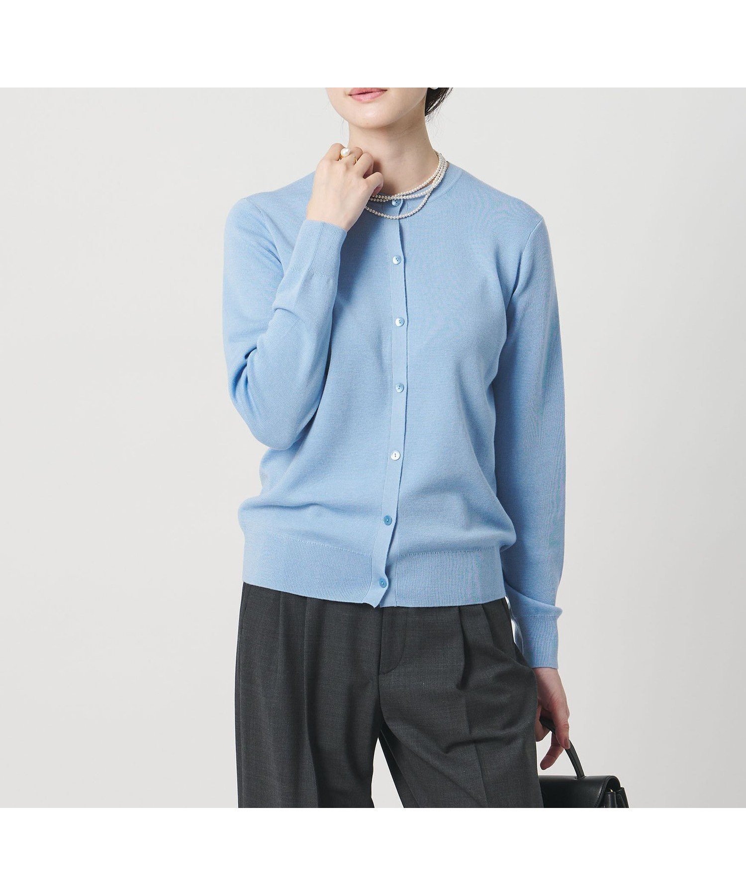 【ユナイテッドアローズ/UNITED ARROWS】のフルニードル カーディガン インテリア・キッズ・メンズ・レディースファッション・服の通販 founy(ファニー) ファッション Fashion レディースファッション Fashion for Women トップス・カットソー Cut & Sew Tops カーディガン・羽織り Layered Style Cardigans アンサンブル Ensemble Set インナー Innerwear カーディガン Cardigan, Knitwear シルク Silk, 100% Silk トレンド Trend, Trending Now なめらか Smooth, Silky Texture おすすめ Recommended / Our Picks エレガント 上品 Elegant LT.BLUE|ID: prp329100004802421 ipo3291000000034842739