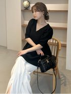 【フレイ アイディー/FRAY I.D】の【ONLINE限定】ペプラムニット フロントスリットストレッチパンツセットアップ/ウォッシャブル 人気、トレンドファッション・服の通販 founy(ファニー) ファッション Fashion レディースファッション Fashion for Women セットアップ Matching Sets レディースパンツ・ボトムス Pants & Trousers / Bottoms ウォッシャブル Machine Washable ストレッチ Stretch, Stretchy Fabric スマート Smart, Elegant スリット Slit, Slit Detail セットアップ Set-Up, Coordinated Outfit フォルム Silhouette, Form フロント Front, Front Design ペプラム Peplum, Flared Hem thumbnail BLK[009]|ID: prp329100004802442 ipo3291000000034842864