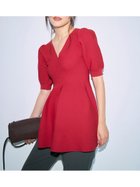 【フレイ アイディー/FRAY I.D】の【ONLINE限定】ペプラムニット フロントスリットストレッチパンツセットアップ/ウォッシャブル 人気、トレンドファッション・服の通販 founy(ファニー) ファッション Fashion レディースファッション Fashion for Women セットアップ Matching Sets レディースパンツ・ボトムス Pants & Trousers / Bottoms ウォッシャブル Machine Washable ストレッチ Stretch, Stretchy Fabric スマート Smart, Elegant スリット Slit, Slit Detail セットアップ Set-Up, Coordinated Outfit フォルム Silhouette, Form フロント Front, Front Design ペプラム Peplum, Flared Hem thumbnail RED[046]|ID: prp329100004802442 ipo3291000000034842866