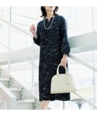 【アンタイトル/UNTITLED】の【洗える/ストレッチ】ツイードジャージワンピース ブラック|ID: prp329100004802447 ipo3291000000035162864