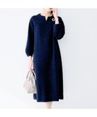 【アンタイトル/UNTITLED】の【洗える/ストレッチ】ツイードジャージワンピース ネイビー|ID: prp329100004802447 ipo3291000000035162866