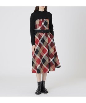 【ブルーレーベル クレストブリッジ/BLUE LABEL CRESTBRIDGE】のビスチェドッキングドレス 人気、トレンドファッション・服の通販 founy(ファニー) ファッション Fashion レディースファッション Fashion for Women トップス・カットソー Cut & Sew Tops ビスチェ Bustiers & Corset Tops / Layered Bustier Style ワンピース Dresses フォーマル・パーティードレス・結婚式用ドレス Elegant & Casual Dresses おすすめ Recommended / Our Picks ドッキング Docking, Mixed Material ドレス Dress, One-Piece ビスチェ Bustier, Corset Top フィット Fit, Slim Fit フレア Flare, Flared エレガント 上品 Elegant |ID:prp329100004802454