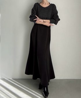 【ジュノア/JUNOAH】のショートニット+マーメイドキャミワンピースset(薄手,裏地なし) 人気、トレンドファッション・服の通販 founy(ファニー) ファッション Fashion レディースファッション Fashion for Women ワンピース Dresses キャミソールワンピース Camisole Dresses ショート Short, Short Length |ID:prp329100004802477