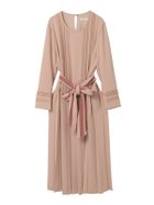 【ピンクハウス/PINK HOUSE】のサッシュベルト付きワンピース 人気、トレンドファッション・服の通販 founy(ファニー) ファッション Fashion レディースファッション Fashion for Women ワンピース Dresses ベルト&ウエストマーク Belts & Waist Accessories エレガント 上品 Elegant カフス Cuff Design サテン Satin, Glossy Fabric とろみ Fluid, Flowy Fabric プリーツ Pleats, Pleated ボーダー Border, Stripe ロング Long, Long-Length おすすめ Recommended / Our Picks thumbnail ベージュ|ID: prp329100004802480 ipo3291000000034843154