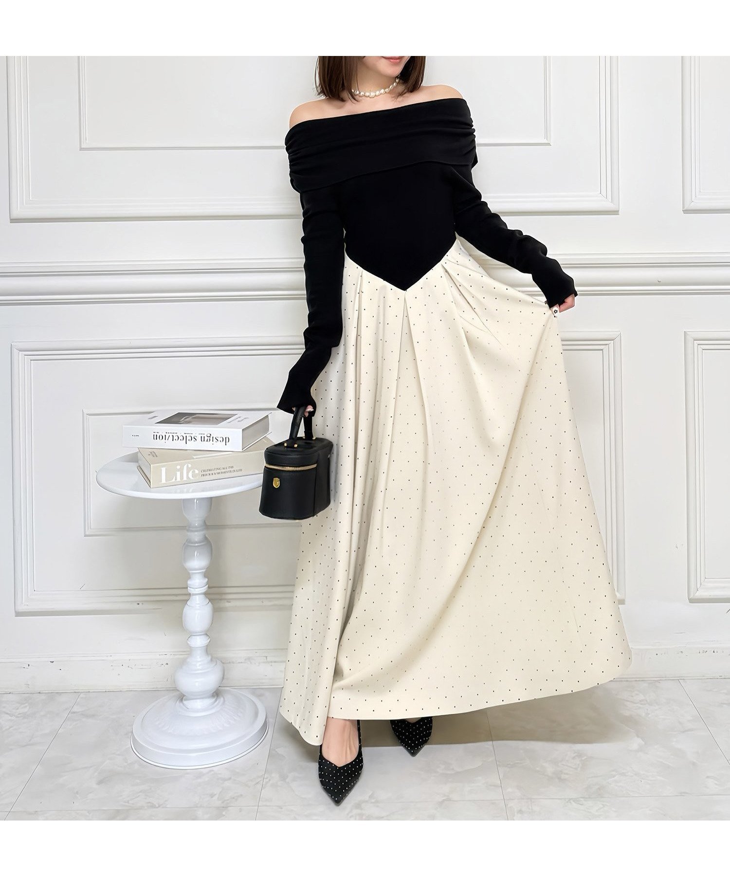 【ロイヤルパーティー/ROYAL PARTY】のオフショルギャザードットフレアドッキングワンピース 人気、トレンドファッション・服の通販 founy(ファニー) ファッション Fashion レディースファッション Fashion for Women ワンピース Dresses ギャザー Gathered, Ruffled ドッキング Docking, Mixed Material ドット Polka Dot, Dot Pattern フレア Flare, Flared エレガント 上品 Elegant other-1|ID: prp329100004802485 ipo3291000000034843192