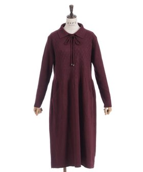 【アクシーズファム/axes femme】の襟付きリボンニットワンピース 人気、トレンドファッション・服の通販 founy(ファニー) ファッション Fashion レディースファッション Fashion for Women ワンピース Dresses ニットワンピース Knit Dresses おすすめ Recommended / Our Picks クラシカル Classical, Vintage-Inspired ショート Short, Short Length シンプル Simple, Minimal スニーカー Sneakers, Trainers ダウン Down, Puffer ベスト Vest, Waistcoat リボン Ribbon, Bow ロング Long, Long-Length エレガント 上品 Elegant 冬 Winter / This Winter 切替 Switching, Contrast Panel |ID:prp329100004802487