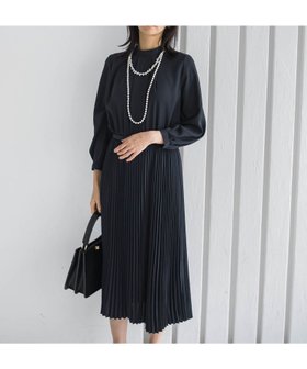 【ロートレ アモン/LAUTRE AMONT】のボウタイフォーマルワンピース≪洗える≫ 人気、トレンドファッション・服の通販 founy(ファニー) ファッション Fashion レディースファッション Fashion for Women ワンピース Dresses エレガント 上品 Elegant 春 Spring 洗える Machine Washable シルク Silk, 100% Silk シンプル Simple, Minimal フォーマル Formal, Dressy プリーツ Pleats, Pleated ポケット Pocket, Pocket Detail S/S・春夏 SS, Spring/Summer, Warm Season 夏 Summer ビジネス 仕事 通勤 Business / Work / Commuting 2026年 2026 |ID:prp329100004802499