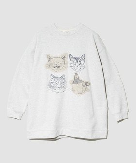 【ゴースローキャラバン/go slow caravan】のJUICY/ジューシー リメイク風アップリケチュニック (WOMENS) 人気、トレンドファッション・服の通販 founy(ファニー) ファッション Fashion レディースファッション Fashion for Women トップス・カットソー Cut & Sew Tops チュニック Tunic, Long Top トレンド Trend, Trending Now リメイク Remake, Reconstructed レギンス Leggings, Stretch Pants 猫 Cat, Kitty |ID:prp329100004802514