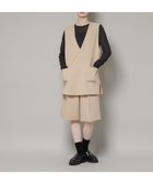 【ナノ ユニバース/nano universe】のVネックベスト×ハーフパンツ セットアップ ベージュ|ID:prp329100004802529