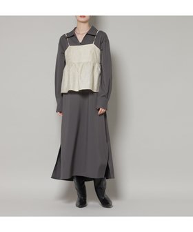 【ナノ ユニバース/nano universe】のキャミビスチェ×スキッパーワンピース アンサンブルセット 人気、トレンドファッション・服の通販 founy(ファニー) ファッション Fashion レディースファッション Fashion for Women ワンピース Dresses アンサンブル Ensemble Set シャーリング Shirring, Ruched シューズ Shoes, Footwear シンプル Simple, Minimal スキッパー Skipper, Open Collar セットアップ Set-Up, Coordinated Outfit ビスチェ Bustier, Corset Top ロング Long, Long-Length アウトレット Outlet / Clearance 2026年 2026 |ID:prp329100004802530