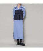 【ナノ ユニバース/nano universe】のキャミビスチェ×スキッパーワンピース アンサンブルセット ブルー|ID:prp329100004802530