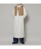 【ナノ ユニバース/nano universe】のキルティングベスト×ギャザーワンピース アンサンブルセット L.ブラウン1|ID:prp329100004802532