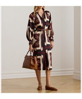 【ラルフローレン/RALPH LAUREN】 エクエステリアンプリント ツイル ミディ シャツドレス人気、トレンドファッション・服の通販 founy(ファニー) ファッション Fashion レディースファッション Fashion for Women トップス・カットソー Cut & Sew Tops シャツ・ブラウス・オフィスカジュアル Elegant Blouses & Button-Ups ワンピース Dresses フォーマル・パーティードレス・結婚式用ドレス Elegant & Casual Dresses なめらか Smooth, Silky Texture カフス Cuff Design シャーリング Shirring, Ruched ストレート Straight, Straight Cut スリーブ Sleeve, Long Sleeve / Short Sleeve ツイル Twist, Twisted Detail ドレス Dress, One-Piece フィット Fit, Slim Fit ブルゾン Blouson, Bomber Jacket プリント Print, Printed Pattern メタル Metal, Metal Parts 長袖 Long Sleeve, Full Sleeve |ID:prp329100004802545