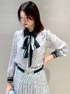 【リリーブラウン/Lily Brown】のクラシカルパターンボウタイブラウス 人気、トレンドファッション・服の通販 founy(ファニー) ファッション Fashion レディースファッション Fashion for Women トップス・カットソー Cut & Sew Tops シャツ・ブラウス・オフィスカジュアル Elegant Blouses & Button-Ups ヴィンテージ Vintage Style クラシカル Classical, Vintage-Inspired 今季 This Season, Current Season スマート Smart, Elegant セットアップ Set-Up, Coordinated Outfit デニム Denim, Jeans Material 人気 Popular, Best Seller プリーツ Pleats, Pleated リボン Ribbon, Bow ロング Long, Long-Length おすすめ Recommended / Our Picks thumbnail NVY[089]|ID: prp329100004802570 ipo3291000000034843690