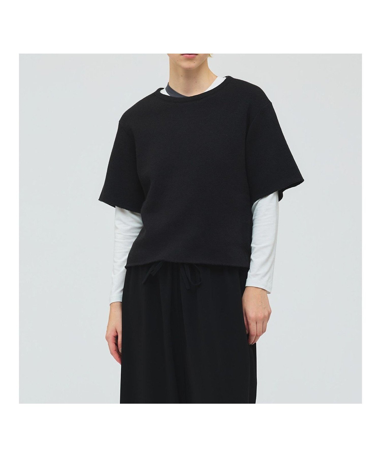 【マーコート/MARcourt】のmizuiro ind パイルハーフスリーブワイドプルオーバー 人気、トレンドファッション・服の通販 founy(ファニー) 　ファッション　Fashion　レディースファッション　Fashion for Women　トップス・カットソー　Cut & Sew Tops　カジュアルプルオーバー・ニットトップス　Pullovers & Knit Tops / Casual Pullovers　インナー　Innerwear　カットソー　Cut and Sewn Top　ベスト　Vest, Waistcoat　ベーシック　Basic, Essential　ポケット　Pocket, Pocket Detail　半袖　Short Sleeve, Half Sleeve　無地　Plain, Solid Color　 other-1|ID: prp329100004802572 ipo3291000000034843716