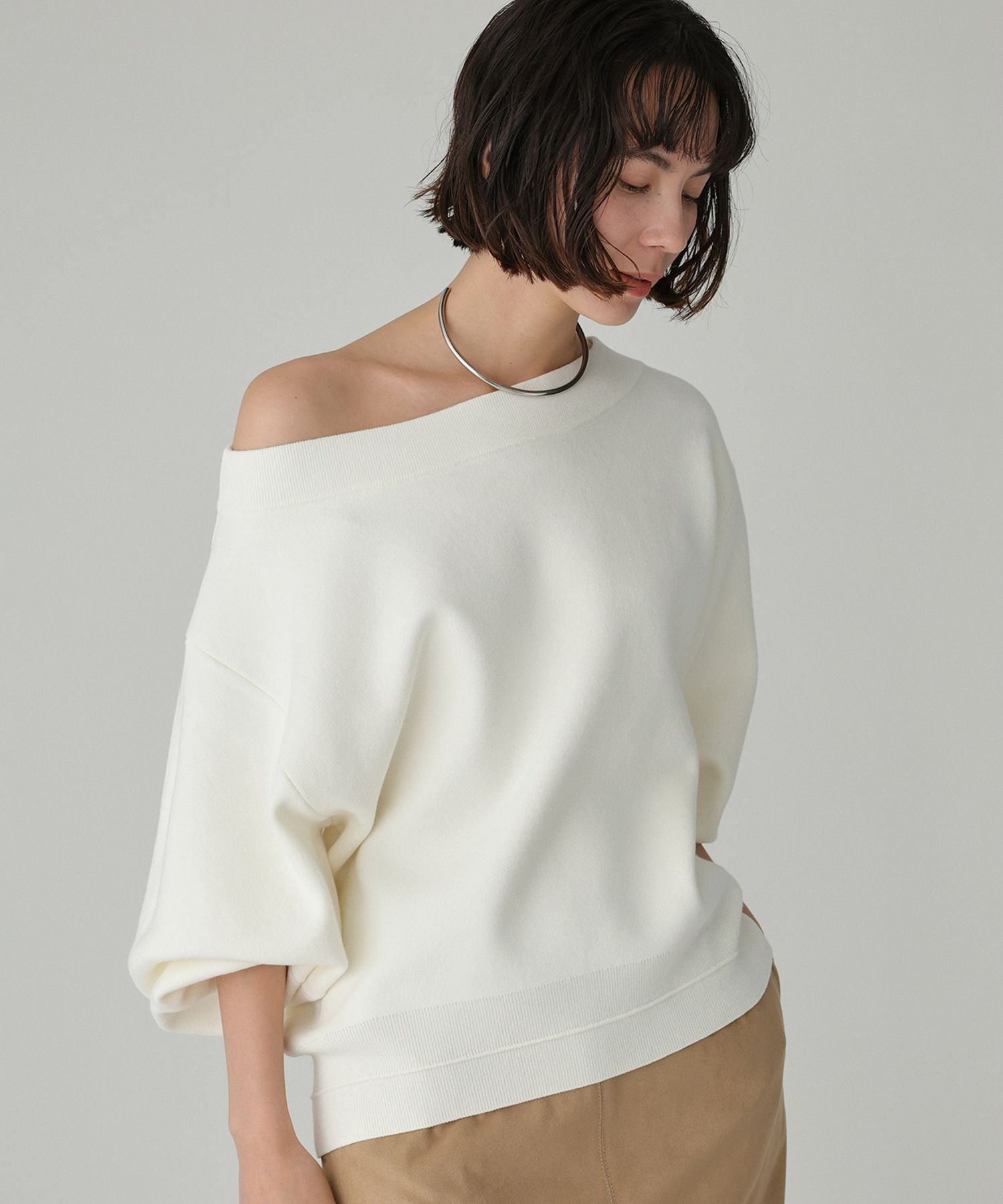 【バビロン/BABYLONE / KIDS】のスウェットライクニットプルオーバー インテリア・キッズ・メンズ・レディースファッション・服の通販 founy(ファニー) ファッション Fashion キッズファッション Fashion for Kids トップス・カットソー Cut & Sew Tops おすすめ Recommended / Our Picks ツイスト Tweed, Tweed Fabric デニム Denim, Jeans Material フェミニン Feminine, Girly ボトム Bottoms, Lower Wear 再入荷 Restock / Back in Stock ホワイト10|ID: prp329100004802575 ipo3291000000034843769