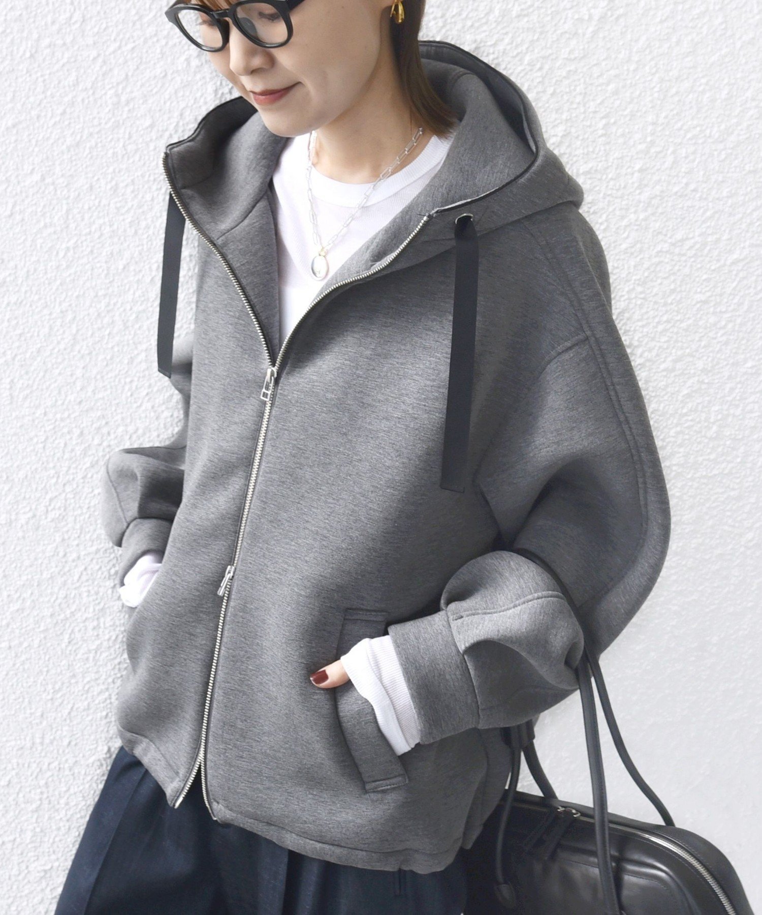 【シップス フォー ウィメン/SHIPS】の【WEB限定】 手洗い可能 ダンボール ダブルジップ フーディー 3 インテリア・キッズ・メンズ・レディースファッション・服の通販 founy(ファニー) ファッション Fashion レディースファッション Fashion for Women 春 Spring 秋 Autumn スウェット / スエット Sweatshirt, Sweatwear デニム Denim, Jeans Material パイピング Piping, Trim Design パターン Pattern, Design Print ボトム Bottoms, Lower Wear ポケット Pocket, Pocket Detail ロング Long, Long-Length 2025年 2025 2025-2026秋冬・A/W Autumn/Winter 2025–26 AW25–26 ダークグレー|ID: prp329100004802585 ipo3291000000034843887