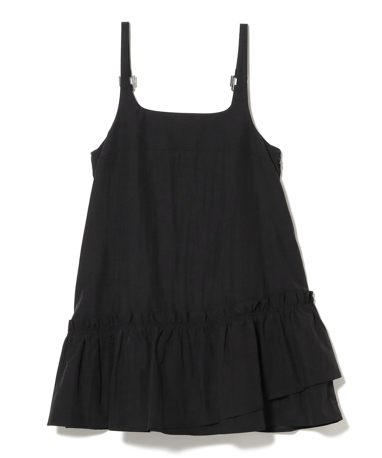 【ビームス ウイメン/BEAMS】のアシメフリルヘム キャミ ワンピース インテリア・キッズ・メンズ・レディースファッション・服の通販 founy(ファニー) ファッション Fashion レディースファッション Fashion for Women ワンピース Dresses キャミソールワンピース Camisole Dresses おすすめ Recommended / Our Picks インナー Innerwear カットソー Cut and Sewn Top キャミ Camisole, Cami Top キャミワンピース Cami Dress, Slip Dress シンプル Simple, Minimal タフタ Taffeta, Structured Fabric ダウン Down, Puffer ドレス Dress, One-Piece フリル Frill, Ruffle リブニット Rib Knit, Ribbed Knit BLACK|ID: prp329100004802592 ipo3291000000034843975