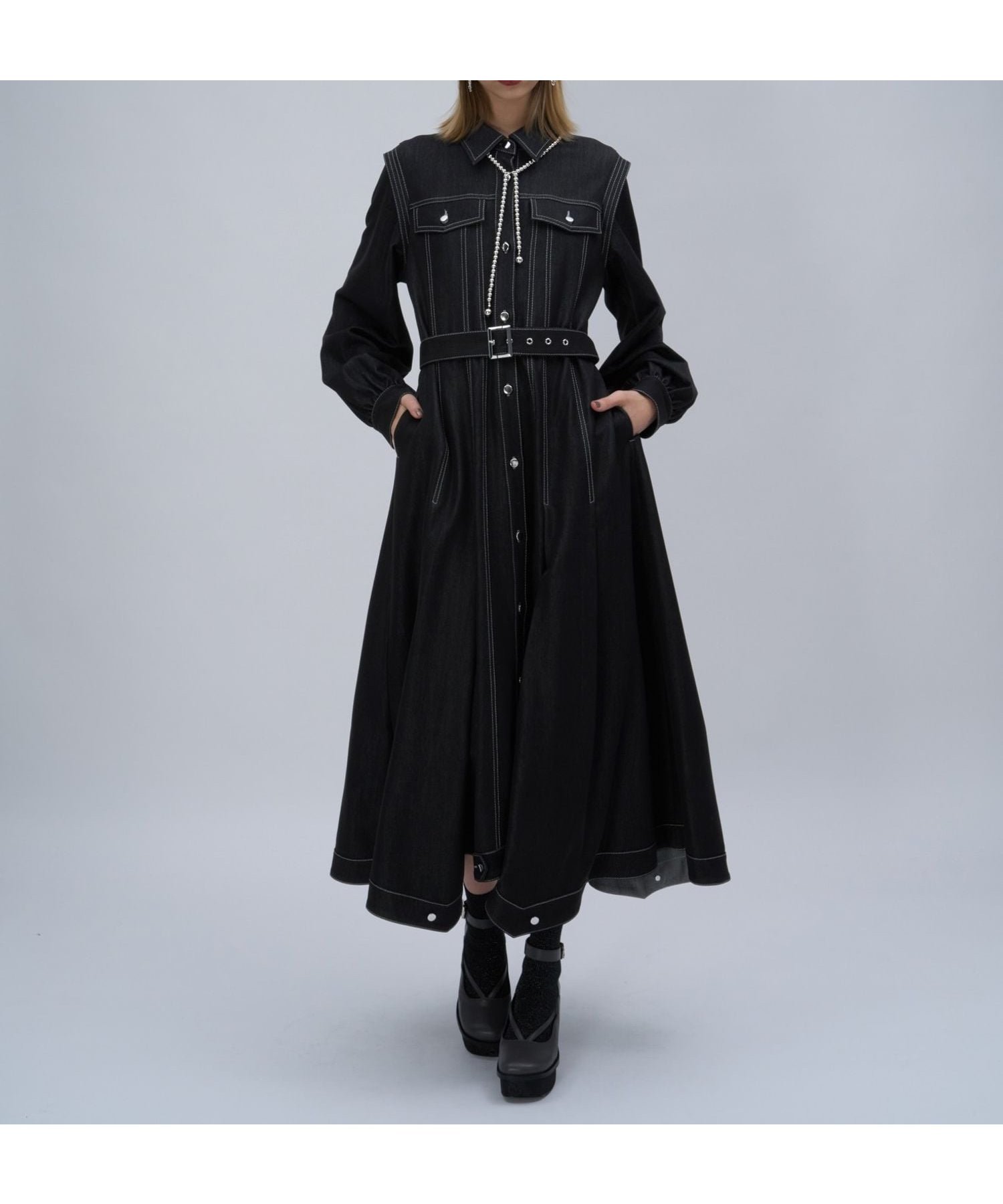 【ハレ/HARE】のデニムフレアシャツワンピース インテリア・キッズ・メンズ・レディースファッション・服の通販 founy(ファニー) ファッション Fashion レディースファッション Fashion for Women ワンピース Dresses シャツワンピース / 1枚で着映えコーデ Shirt Dresses おすすめ Recommended / Our Picks ウェーブ Wavy Pattern シューズ Shoes, Footwear ショート Short, Short Length ジャケット Jacket, Outerwear ストレート Straight, Straight Cut スニーカー Sneakers, Trainers デニム Denim, Jeans Material パーカー Hoodie, Parka フラット Flat, Flat Shoes フレア Flare, Flared ブルゾン Blouson, Bomber Jacket ブラック09|ID: prp329100004802595 ipo3291000000034843985